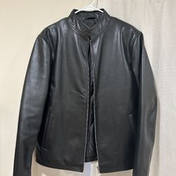 The Jacket Maker Men Leather Jacket Size L