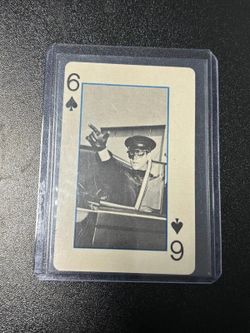 1966 Green Hornet Playing Cards Bruce Lee - 6 Of Spade