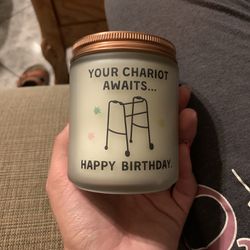 Funny Birthday Lavender Candle Gift 