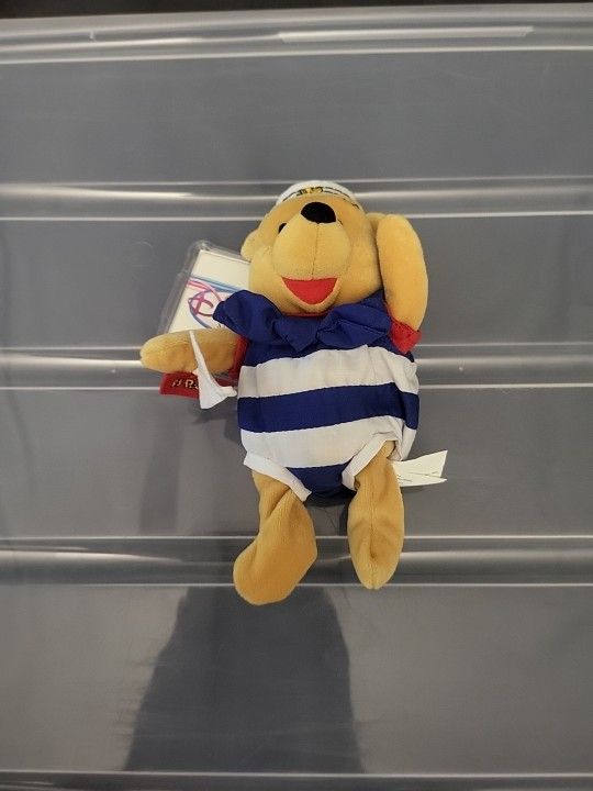 Disney Store Nautical Winnie The Pooh Mini Bean Bag Plush NWT