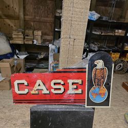 Case Farm Tractor Equipment Faux Vintage Ad Steel Metal Sign 
