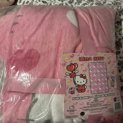 Hello Kitty Hearts Blanket 