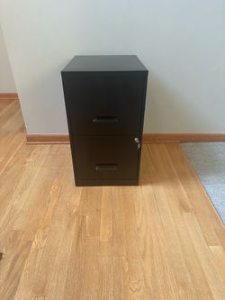 Staples 2-Drawer Vertical File Cabinet with keys