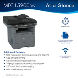Brother MFC-L5900DW Business Laser All-in-One – Less Than 500 Pages!