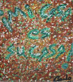 Original Acrylic Painting Framed Mi casa es su casa