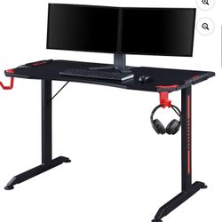 Lorell® Gaming 48"W Computer Desk, Black