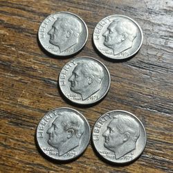 3 /1975  / 2 / 1975 D / Dimes