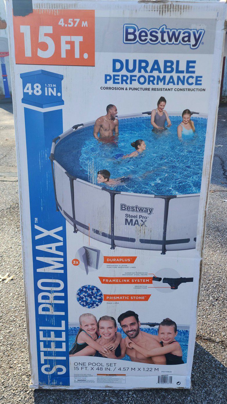 BestWay 15' Steel Pro Max Pool