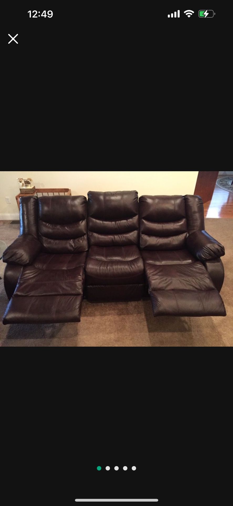 Genuine Leather Living Room Set