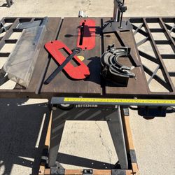 Craftsman Table Saw With Bench Top And Mobile Base 