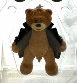 Vintage Bad Taste Bears WILLY Keychain Flasher Trench Coat-2003 Sealed-New