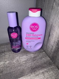 Eos body lotion and body spray