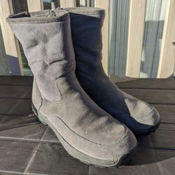 Women's 10 leather Insulated Boots LLBean Cold Snow Zipper Side Shoes Keen Vasque Ugg Salomon La Sportiva REl Chaco Asolo Arc'teryx Ice Water Hiking