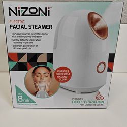 "NEW" ELECTRIC FACIAL 😁 STEAMER. 8 Min TREATMENT= SOFTER, HEALTHY SKIN! (White) 🪇💃🎊