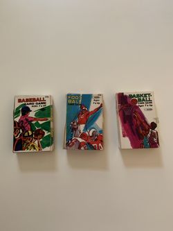 3 FUN SPORTS CARD GAMES: Basketball, Football & Baseball from the 1970’s By WARREN (Complete Sets)
