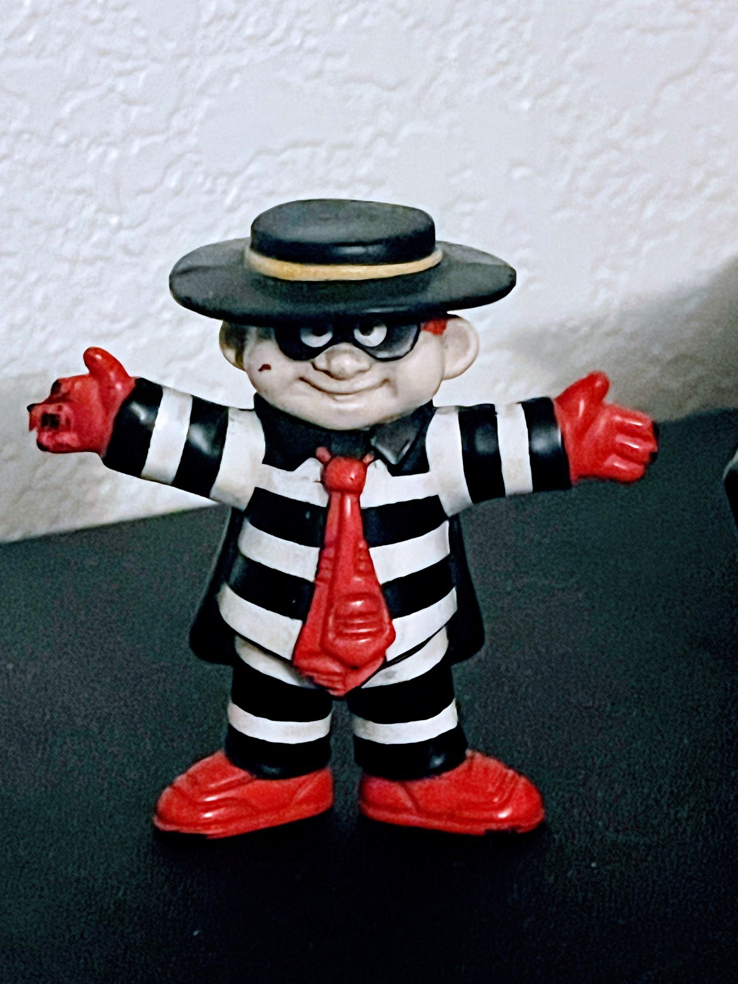 Vintage McDonalds 1995 Hamburglar Figure Happy Meal Toy Cake Topper