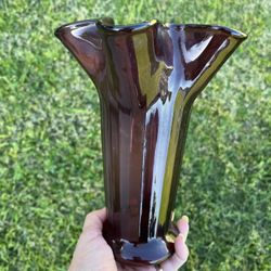 Vintage Amethyst Handkerchief Vase