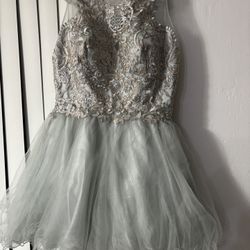 beautiful blue green dress