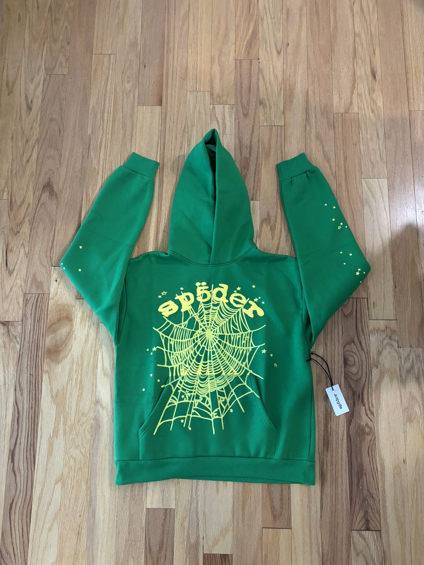 Sp5der Star OG Web V2 Hoodie 'Slime Green'