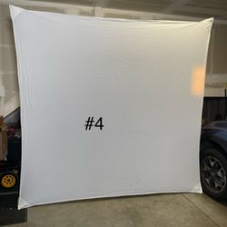 White Muslin Background 8x8