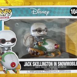 Jack Skellington in Snowmobile