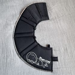 The Comfy Cone Small 14cm Black Recovery Collar Dog Cat Pet Adjustable (Silver Lake)