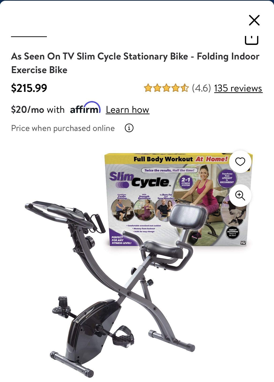 Slim Cycle -Indoor Exercise Bike