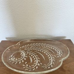 Vintage Glass Snack Plates
