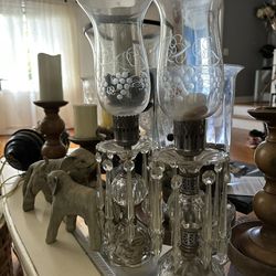 Antique Crystal Lamps