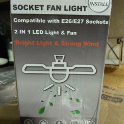 Socket Light Fan