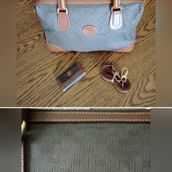 Gucci Vintage Boston Bag, Key Holder & Shoulder Strap 