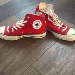 Red Converse High Top - Men's 6