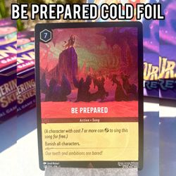 Be Prepared 128/204 Rare Cold Foil Near Mint - Disney Lorcana; The First  Chapter for Sale in Temple City, CA - OfferUp