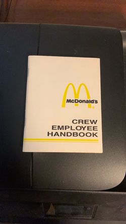 McDonald’s crew employee handbook