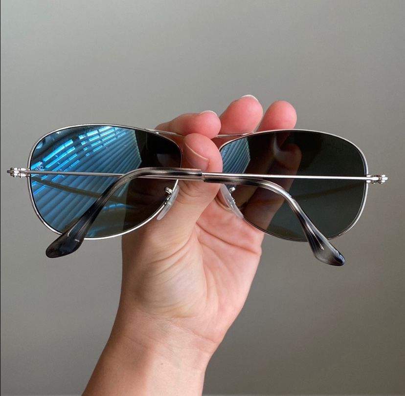 Ray-Ban Silver Aviator Glasses