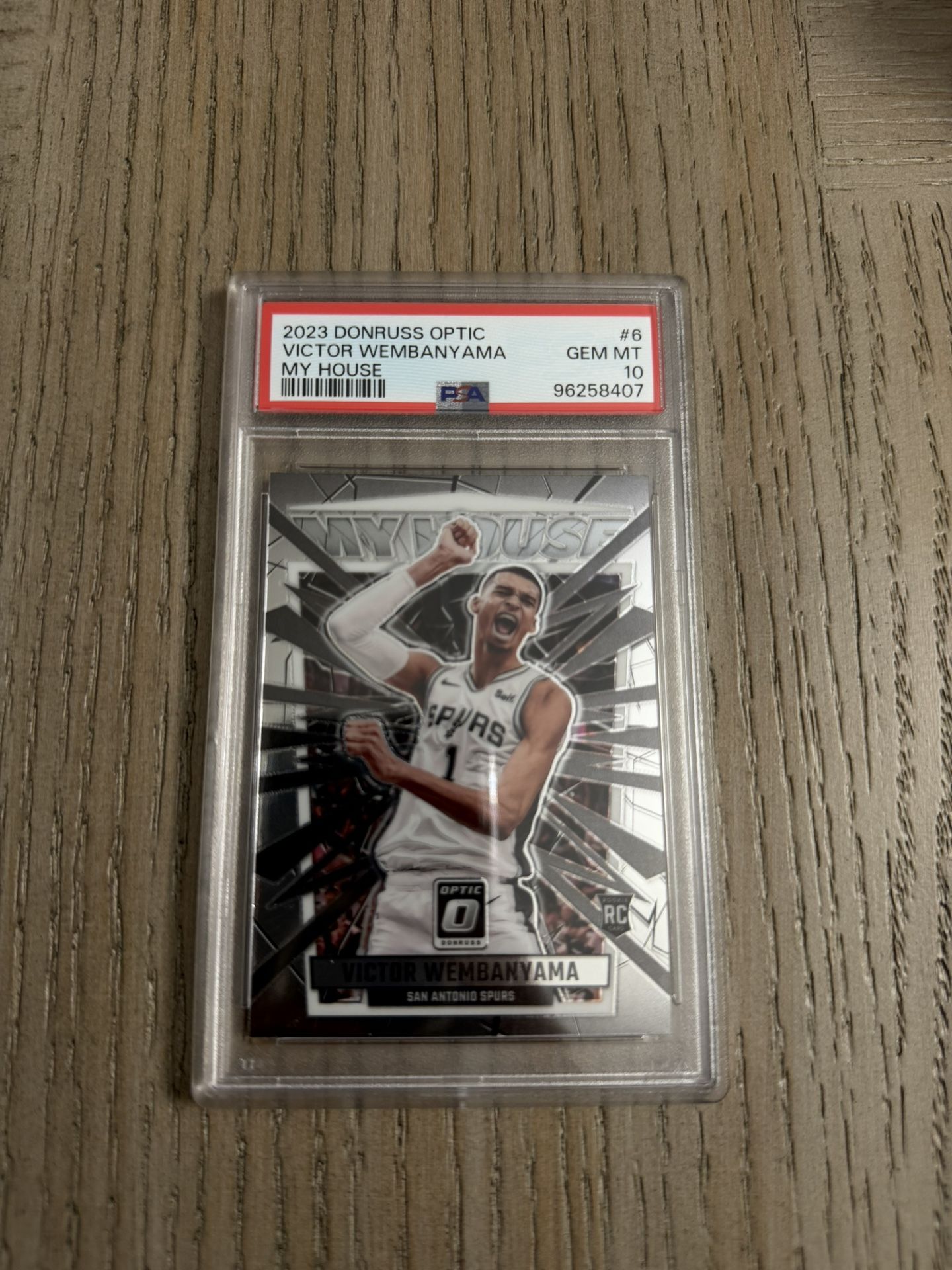 2023 Donruss Optic Victor Wembanyama “My House” – Rookie Insert – PSA 10 GEM MINT 