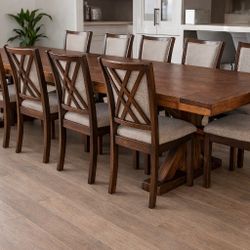 Custom Designed Farmhouse Dining Tables. 