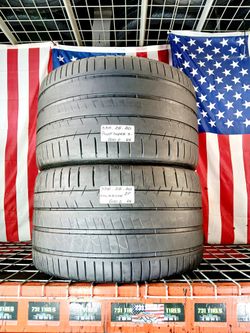 🎁 2 USED TIRES 335/35ZR20 MICHELIN PILOT SUPER SPORT ZP  Max Performance Summer Tires P335/25ZR20