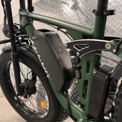 52V/2000/3000Watt Dual Motor AWD MTB Electric Mountain E-bike, 38mph, Fat Tire 26x4.0