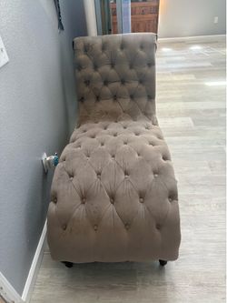 Beautiful gray chaise lounger