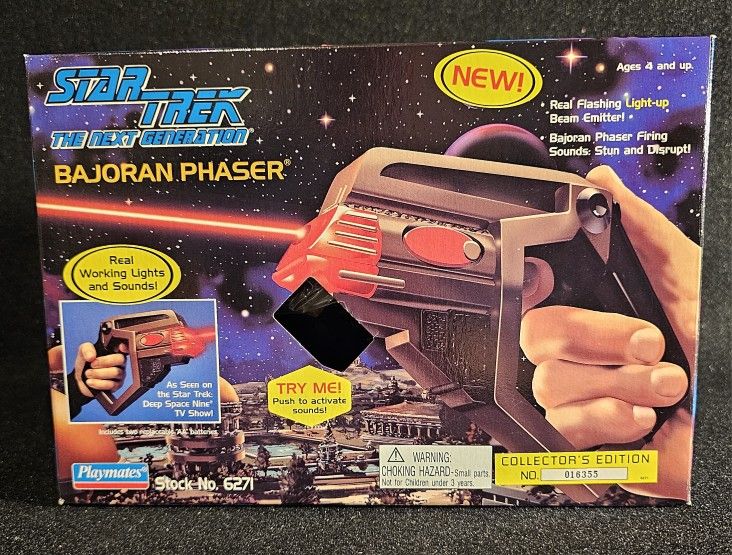 Vintage Star Trek The Next Generation Bajoran Phaser (New)