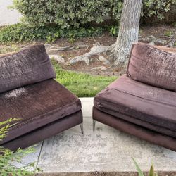 rn Accent Chairs / Armless Lounge Chairs – Set of 2