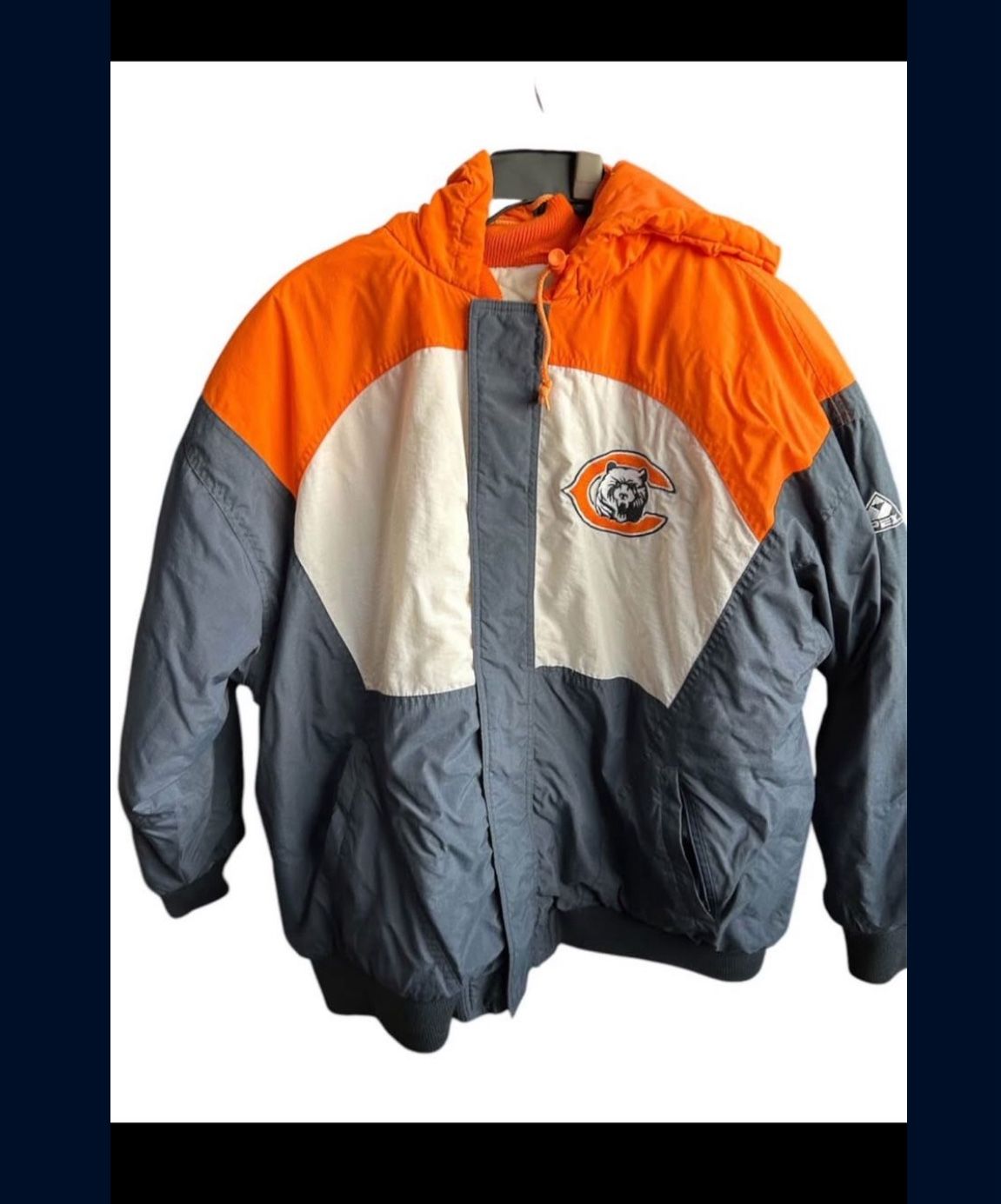 Vintage Chicago bears apex one Parka jacket coat mens size XLPro Line
