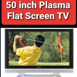 Panasonic 50 inch High Definition Plasma TV with remote (Wall mountable)