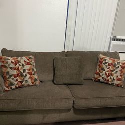 7 Ft. Couch With Pillows 