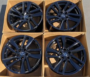 18” Lexus IS300 Factory Wheels Rims Gloss Black New IS350