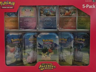 Pokémon TCG Mega Evolution Ascended Heroes Mini Tins 5-Pack Costco Exclusive
