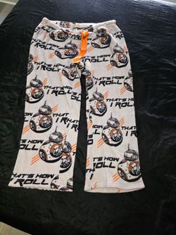 Fuzzy Star Wars BB8 Pajama Pants