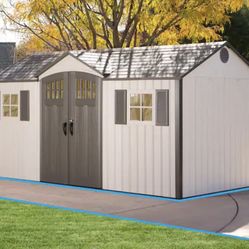 Lifetime 15 ft. x 8 ft. Resin Garden Building Shed