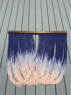 Large Macrame Wall Hanging, Woven Macrame Wall Decor, Boho Tassel Yarn Tapestry Wall Art, Modern Home Decor For Bedroom and Lving Room, 58''L*33''H